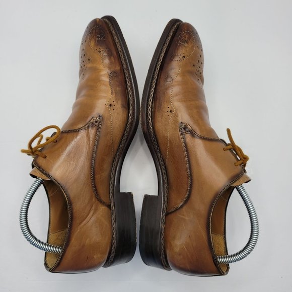 Mezlan Soprano Men's Brown Oxford Dress Shoes US Size 10 - Picture 6 of 8